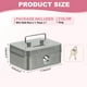 thumbnail image 2 of Caja de Dinero Pequeña, Caja Fuerte Mini, Caja de Ahorro de Dinero con Llaves para Efectivo, Relojes, Joyas y Objetos Personales, Gris, 2 of 6