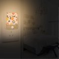 thumbnail image 2 of Yayeee 2-Pack Plug in LED Night Lights with Light Sensors Motion Detectors, Orange Slices, 2 of 7