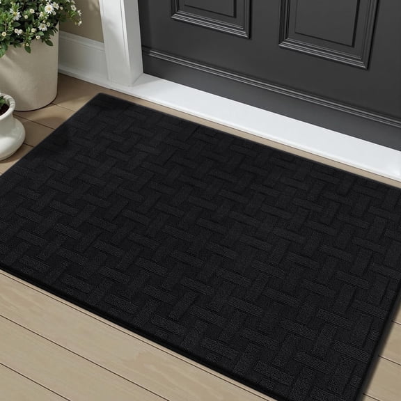 Doormat, Yamaziot 24"x36" Door Mat, Welcome Mat for Indoor Outdoor, Absorbent Non Slip Utility Doormat, Entrance Rug Dirt Trapper