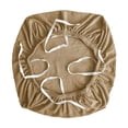 thumbnail image 3 of Fundas elásticas para sillas de oficina, fundas protectoras de asiento de silla, de spandex, extraíbles y elásticas. Marrón claro, 3 of 8