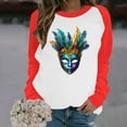 thumbnail image 4 of TaTaai Hoodies Shirts for Women Early Fall Long Sleeve Tops Vintage Graphic Outfits Tops Fashion Pullover Tees Gift, 4 of 6