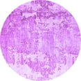 thumbnail image 1 of Ahgly Company Indoor Round Oriental Purple Industrial Area Rugs, 5' Round, 1 of 4