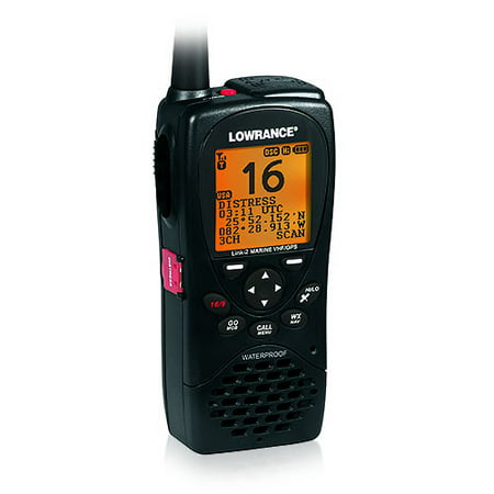Lowrance 000-10782-001 GPS Receiver Link-2 VHF/GPS Handheld Marine Radio