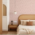 thumbnail image 6 of S4Sassy Self Adhesive Wallpaper, Floral Wallpaper, Peach Removable Diy Vinyl Wall Covering, Plain Peel And Stick Contact Paper For Entryway Accent Wall, Easy Home Decor Solution (25"X120"), 6 of 7