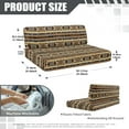 thumbnail image 7 of XYZCANDO Western Aztec RV Dinette Cushion Covers Stretchable Camper Accessories Universal Couch Cover 2 Cushion Sofa Soft Sofa Covers Washable 1 Backrest Cover and 1 Bench Cover Brown, 7 of 7