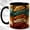 Black, variant on Stacked Dragon Coffee Mug, Fantasy Dragon Mug, Ceramic 11 oz