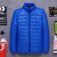 thumbnail image 1 of Veste Légère Matelassée en Coton avec Col Montant et Fermeture Éclair pour Hommes, 1 of 3