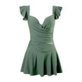 thumbnail image 4 of Traje de baño para mujer, moderno, ligero, con escote en V profundo, de una pieza, para playa, vacaciones, viajes, piscina, fiesta en la playa, spa. SG, 4 of 8