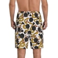 thumbnail image 3 of Kdxio Snake And Rose Print Mens Sleep Shorts Bottoms Soft Comfy Pajama Wear Pants with Drawstring Pockets, 3 of 7