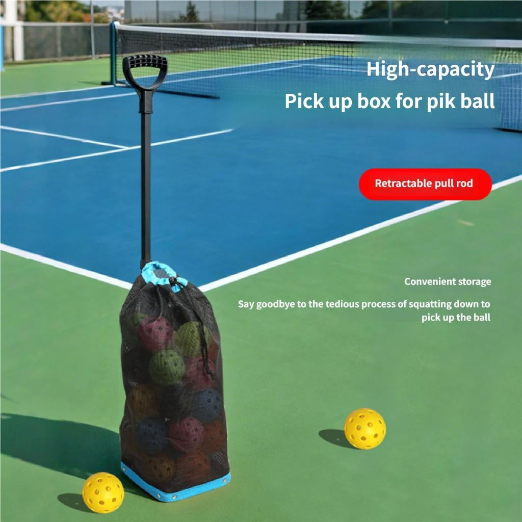 Yihuala Time Saving Ball Collector 50% Faster Pickup Increases Practice Time by 20% for Pickleballs and Tennis Efficiency