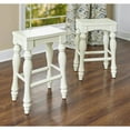 Powell Pennfield White Counter Stool Set of 2