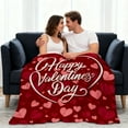 thumbnail image 6 of Meggemo 39.4x51.2 Inch Valentine's Day Heart Blanket Soft Warm Throw Blanket for Sofa Bed Chair Indoor Home Use Adds Sweet and Cozy Atmosphere Perfect for Couples Cuddling, 6 of 7
