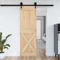 thumbnail image 1 of vidaXL Door NARVIK 70x210 cm Solid Wood Pine, 1 of 5