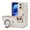 Gold, variant on Decase Shockproof Clear Case with 360° Ring Stand Magnetic for iPhone 16,Anti-Fingerprint,Military Drop Protection,Compatible with Mag-Safe,Soft Edge Translucent Slim Phone Case,Gray