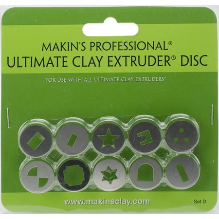 Makin's Professional Ultimate Clay Extruder Discs 10/Pkg-Set D