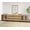 Oak, variant on Multifunctional Coffee Bar Cabinet, 4-In-1 Storage Sideboard with Glass Doors, 6 Drawers and Adjustable Shelf, Sturdy Metal Base Buffet Cabinet for Kitchen Living Room,Brown