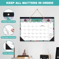 thumbnail image 4 of OMEYA 2027 Desk Calendar, Large 18 Months Calendar 17" x 12" from Jan.2027 to Jun.2028 with Clear Plastic Cover, Deskpad Calendar with To-do List & Notes for Home, Office & School Planning, 4 of 11