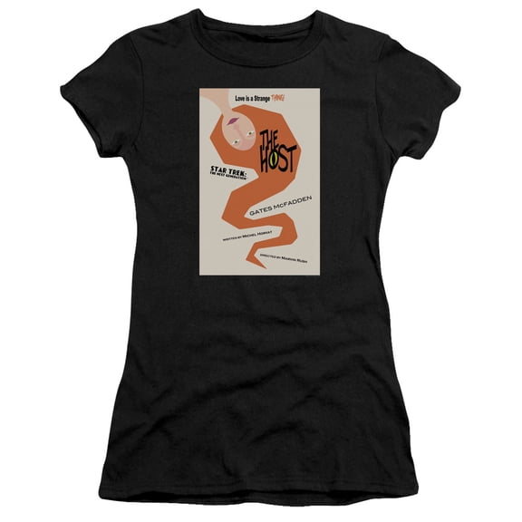 Star Trek Tng Season 4 Episode 23 Junior Women's Sheer T-Shirt Black