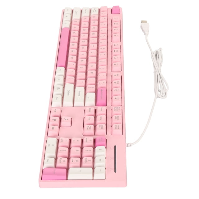 Clavier Filaire à 104 Touches, Clavier d'Ordinateur Coloré, Touches de Fonctions Multimédias, Clavier de Jeu pour XP 7 8 10 11, pour OS X,