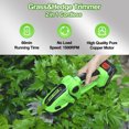 thumbnail image 4 of LEWZZ Electric Hedge Shears Wireless Charging Pruning Lawn Mower Portable Handheld Garden Mower, 4 of 7