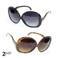 thumbnail image 2 of 70's RETRO Vintage Style BIG Women's OVERSIZED Black Frame Dark Lens Sunglasses, 2 of 6