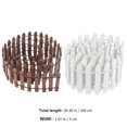 thumbnail image 2 of OULII 2Pcs Mini Fence Brown Wood for Sand Table Decoration, 2 of 6