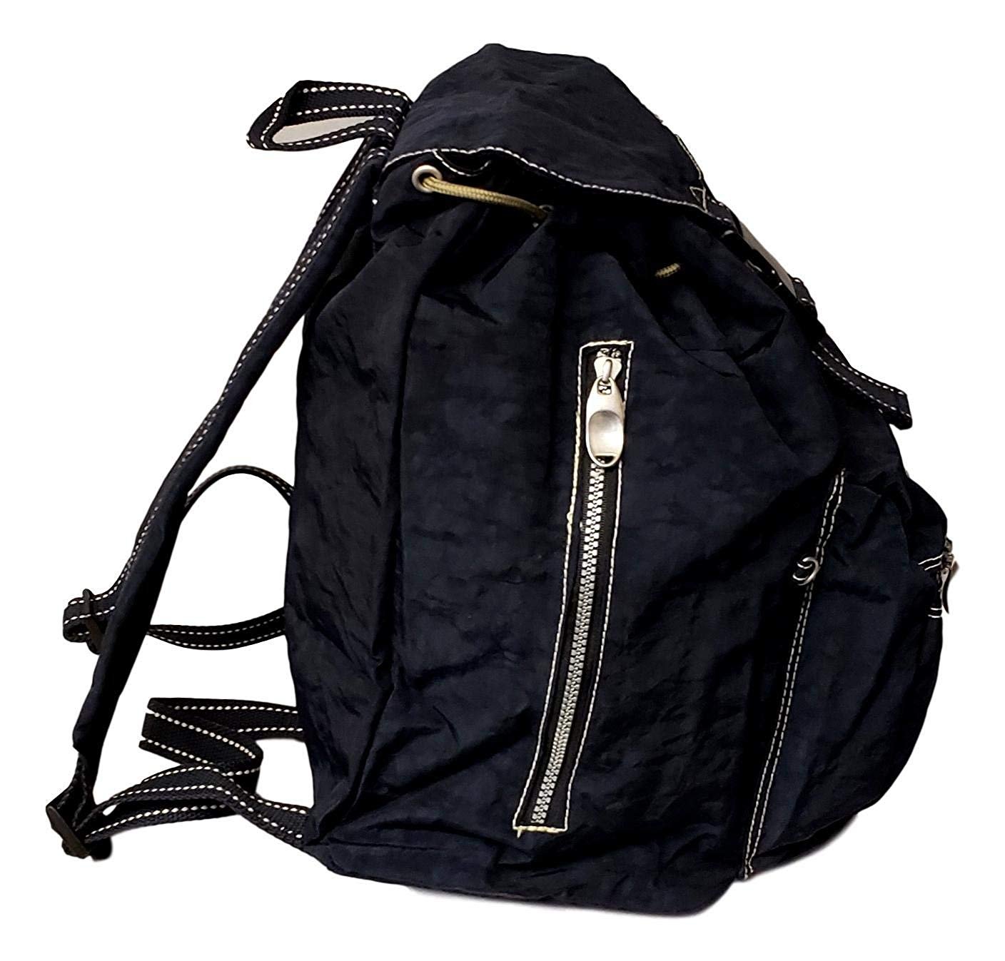 Lightweight Drawstring Flap Over Campus Backpack Blue - image 4 of 4