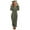 Army Green-womens cute sherpa romper fleece onesie pajama, variant on Womens Cute Cat Ear Sherpa Romper Fleece Onesie Pajama One Piece Zipper Short Hooded Jumpsuit Sleepwear Playsuit
