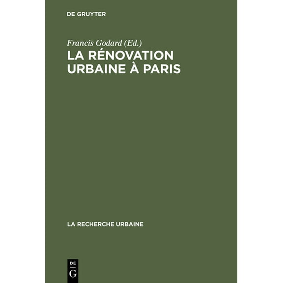Recherche Urbaine La rénovation urbaine à Paris, Book 2, (Hardcover)