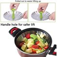 thumbnail image 4 of Vegetable Steamer Basket, Stainless Steel Folding Steamer, 4 of 5