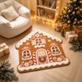 thumbnail image 4 of Christmas Doormat Gingerbread House Christmas Welcome mat, Gingerbread Natural Coir Non-Slip Christmas Doormat Welcome Mat for Front Porch Entryway Outdoor Holiday Home Decor, 4 of 6