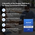 thumbnail image 2 of Bestself Icebreaker Deeper Talk Deck - Paquete de tarjetas para iniciar conversaciones para profundizar las amistades con 170 indicaciones para crear conversaciones reales para amigos, compañeros de t, 2 of 5
