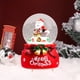 thumbnail image 5 of Adornos navideños, adornos navideños, regalos navideños creativos Papá Noel música cristal nieve flotante luminoso adornos de escritorio regalos de Navidad 110 ml decoraciones de escritorio, 5 of 6