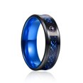 thumbnail image 5 of Unisex Luminous Ring In Red Purple Green Blue Tungsten Stainless Steel Jewelry With Durable Night Glow For Daily Use, 5 of 7