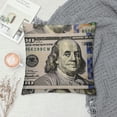 thumbnail image 2 of Qinduosi  Hundred Dollar Bill Farmhouse Pillow Cover Home Decor Throw Pillow Case Cushion Cover for Sofa Couch White, 2 of 5