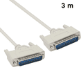 thumbnail image 1 of 1.5m /3m parallel DB25 male printer cable for connecting a computer with DB25 female interface to the printer, 1 of 8