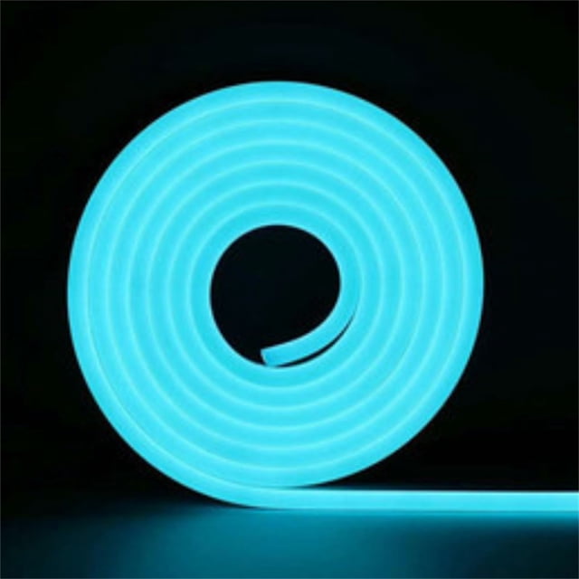 Decoration String Light - Dienrx 5M Pvc Imitation Silicone Neon Light with Colorful Led Neon Soft 12V Low Voltage Light Belt Set, 1* Led Strip Set