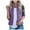 Purple, variant on Fesfesfes Plus Size Jackets For Women Pure Color Sleeveless Plush Vest Cardigan Jacket Versatile Zipper Blouse Fall