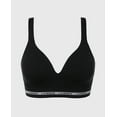 thumbnail image 4 of Seamless Triangle Padded Bra in Tuxedo Black, 4 of 5