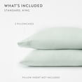 thumbnail image 4 of Noble Linens 2 Piece Pillow Case Set, Mint, Standard/Queen, 4 of 11