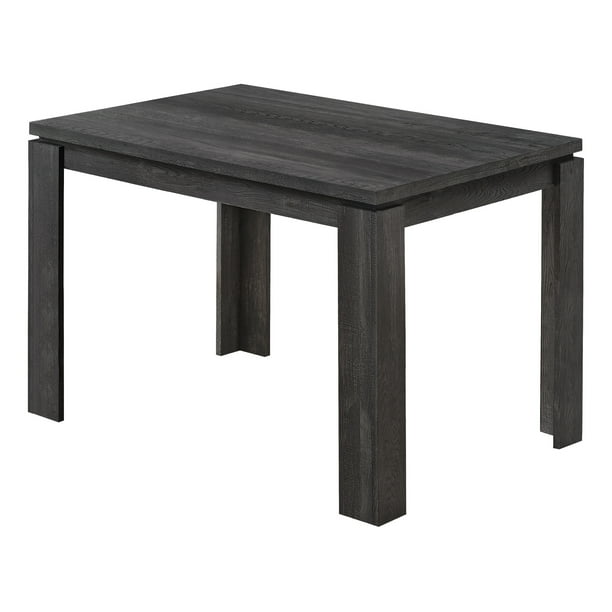 DINING TABLE 32"X 48" / BLACK RECLAIMED WOODLOOK
