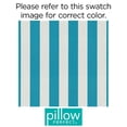 thumbnail image 4 of Pillow Perfect 571553 Cabana Stripe Turquoise Over-sized Rectangular Throw Pillow - Set of 2, 4 of 4