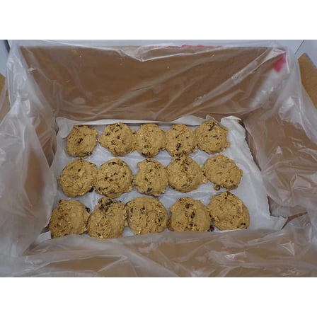 Aphrodite Divine Confections Oatmeal Raisin Cookie Dough Puck, 2.5 Ounce -- 60 per case.