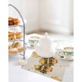 thumbnail image 4 of Spring Honey Bee Kitchen Dish Towels for Drying Dishes Set of 3, Watercolor Bee Farmhouse Waffle Weave Microfiber Hand Tea Bathroom Towels Quick Dry & Absorbent Towel 12x12, 4 of 7