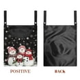 thumbnail image 7 of SEANATIVE Christmas Clothespin Bag for Clothesline Outdoor Clothespin Storage with Hanger Hook Soft Clothespin Bags 2 PCS Hanging Outdoor Clothespin Bag, Snowman Family, 7 of 7