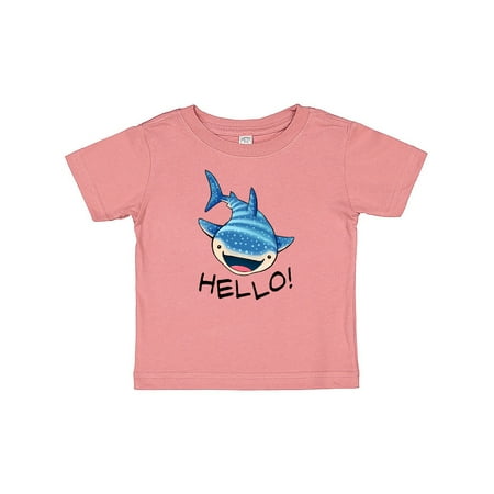 

Inktastic Cute Whale Shark Says Hello Gift Baby Boy or Baby Girl T-Shirt