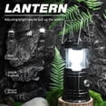 thumbnail image 2 of DIBMS 4-Pack Solar Camping Lantern, Collapsible LED Solar USB Rechargeable Lantern Flashlight Emergency Hanging Lights for Camping Hurricanes Power Outages Indoor Outdoor, 2 of 6
