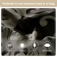thumbnail image 5 of Nanshing Renee 9 Piece Traditional Floral Comforter Set, Black Gold, Queen, 5 of 6