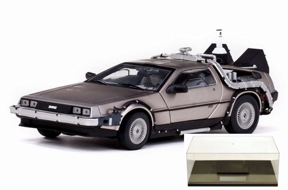 Diecast Car & Accessory Package 1981 DeLorean DMC 12 Coupe Back to