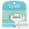 thumbnail image 1 of Gillette Venus Extra Smooth Sensitive Women’s Razor Blades for Sensitive Skin, 5-Bladed Razor Refills, 1 of 9
